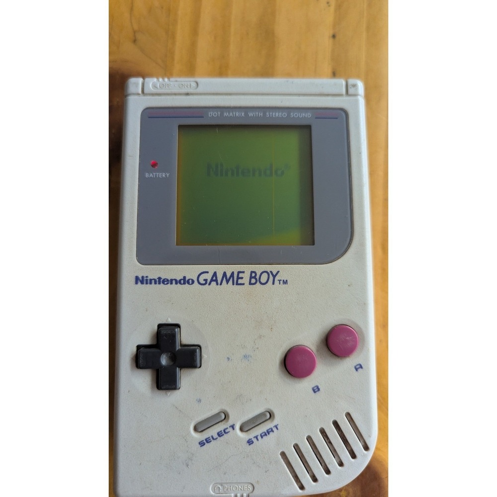 Original Nintendo Game Boy DMG-01 Console Bundle 6 Games, Carrying Bag